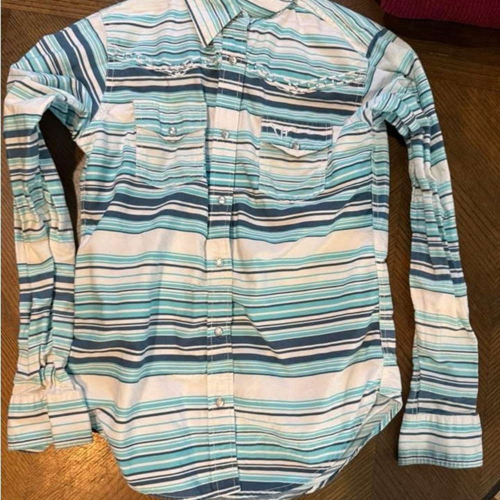Cowgirl Hardware girl button up shirt